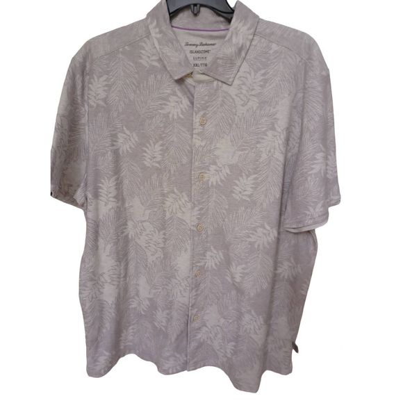 Tommy Bahama Other - Tommy Bahama Polo IslandZone Gray/White Size XXL